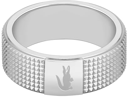 Lacoste ring für Herren Kollektion STENCIL aus Edelstahl - 2040195G