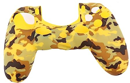 VANZACK Étui de Protection Silicone pour Manette Jaune Camouflage Accessoires pour Manette Stickers