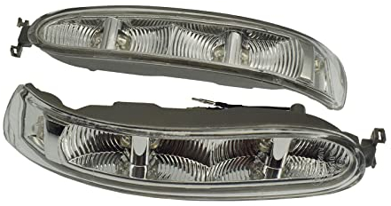 eGang Auto Parts Nebelscheinwerfer für Benz C209 W209 2002–2009 und Viano W639 2003–2010, LED, Kunststoff, Klar, Hochwertig mit langer Garantie, Front links und rechts, 2308200721 2308200821