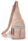 SUOSDEY Crossbody Tasche für Damen, Mode Sling bag, Leder Brusttasche Backpack Schultertaschen mit verstellbaren Riemen