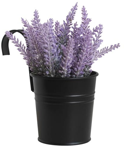 Vaso da fiori in ferro, fioriera da appendere al muro, secchio in metallo, fioriera, fioriera da recinzione in ferro, vasi da fiori sospesi, fioriera da appendere al muro, vasi per piante da casa, fio