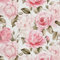 HEKO PANELS Tissu Oxford DX2366 imperméable au mètre - Toile en polyester - Tissu de couture - Déperlant - Opaque - Roses et fleurs - Aquarelle - 1 m - 155 x 100 cm