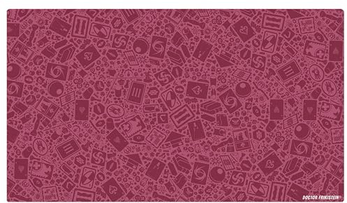 Doctor Frikistein Neoprene Play Mat | Tapete especializado para Juegos de Mesa, Dados y Cartas | 140 x 80 cm | Impermeable, Antideslizante y Enrollable (Gaming (Pink))