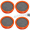 GIONAR 4 filtri di ricambio per aspirapolvere Philips SpeedPro & SpeedPro Aqua, compatibili con FC8009 FC8081 FC6723/6725/6727/6728, pezzi di ricambio per aspirapolvere philips filtro con spazzola