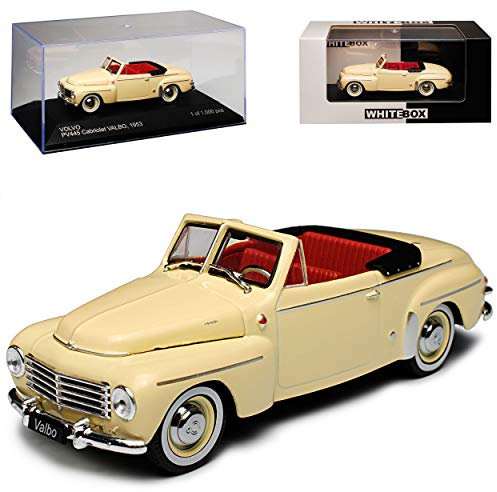 Generisch Volvo PV445 Cabrio Beige Duett 1953 limitiert 1 von 1000 Stück 1/43 Whitebox Modell Auto