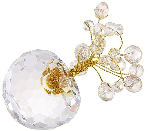 CORHAD Kristall Glücksfrucht Ornament 1 Stück Gelb, Kompakt und Leicht