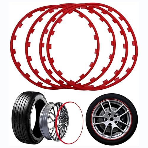 Rim Protector Guard für Renaul𝘵 Trafic 3 Phase 3 Passenger L 1H1 2021-,Schützen Sie die Stahlfelge vor Kratzern,widerstehen Sie Korrosion, verlängern Sie die Lebensdauer der Stahlfelge,4Stück