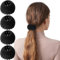 Pince à cheveux magique en forme de nid d'oiseau, accessoires pour cheveux épais et fins, 4 Noir