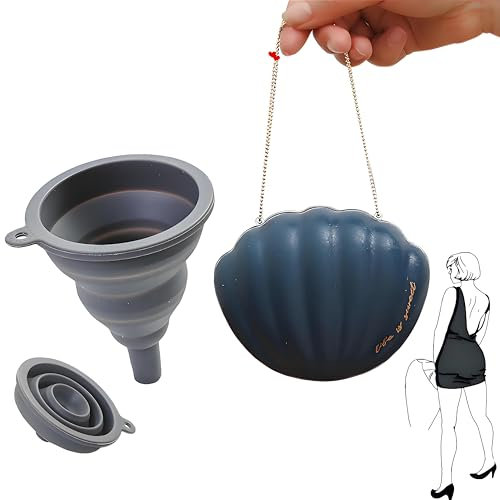 Taxually Imbuto per Pipi Donna,Dispositivo per Orinatoio Femminile in Silicone Riutilizzabile Permette alle Donne di Fare Pipì in Piedi, Cono da Donna è Perfetto per Viaggi Rosa