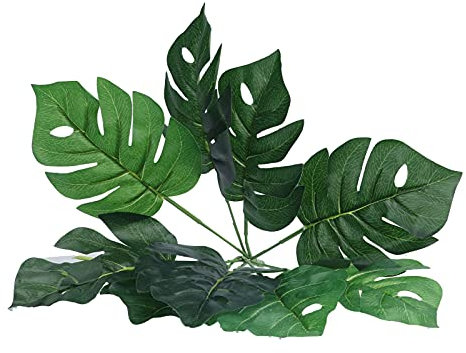SUPYINI Feuille de Monstera Artificielle DIY, Fausse Plante pour Jardin et Décoration Murale Extérieure