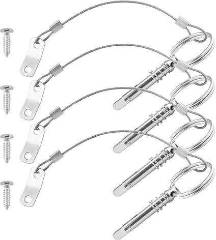 LIbgiubhy Resistant Stainless Steel Quick Release Pins & Deck Hinge Pins Simple Installation For Ship Outfitting