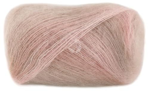 LANA GROSSA Cottonhair | Feines Lace-Garn aus Superkid Mohair mit Baumwolle | Handstrickgarn aus 70% Mohair (Superkid) & 30% Baumewolle| 50g Wolle zum Stricken & Häkeln | 450m Garn FB 105