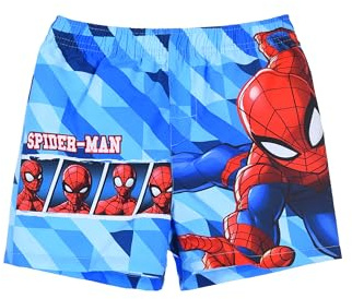 Marvel Spider-Man Badehose Jungen Kinder Badeshorts (DE/NL/SE/PL, Numerisch, 98, Regular, Blau)