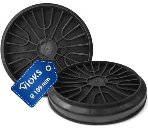 VIOKS 2 x Carbon Filter Replacement for Bosch Siеmens 796390 00796390 00743169 DHZ5276 DHZ5275 Z5138X1 LZ52751 Carbon Filter 189 mm Diameter Activated Carbon Filter for Cooker Hood