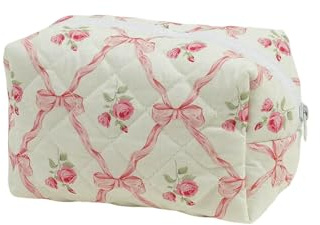 WANGQIQI Tasche Bowknot Blumenkosmetiktasche Mit Reißverschluss -kosmetikbeutel-rosa-28 5 * 11 * 2