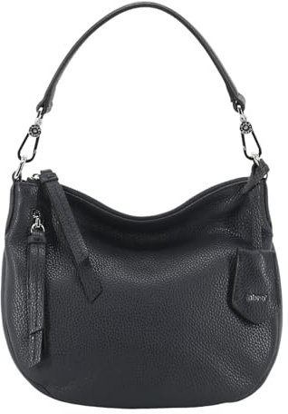 Abro Schultertasche Umhängetasche Leather Adria Hobo Bag Juna Navy dunkelblau