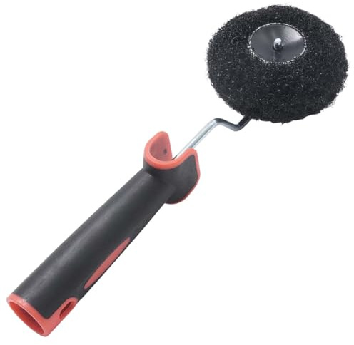Ollanoos Spachtelmassen Roller, Eckenroller, Kürbiswalzenbürste | zum Auftragen von Spachtelmassen und Putz, Ideal für Schwer Zugängliche Ecken