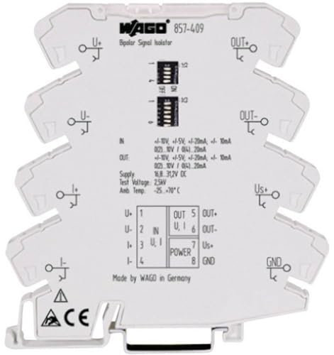 Wago 857-409 8P grau Klemmenblock, 6 mm, 94 mm, 97,8 mm
