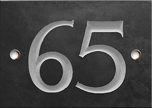 Ardesia numero civico - 1 su 99 (selezionare il numero qui) - Numeri 65