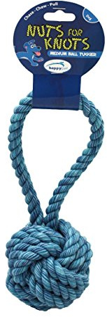 happypet Nuts for Knots Hundespielzeug, Seilball, klein