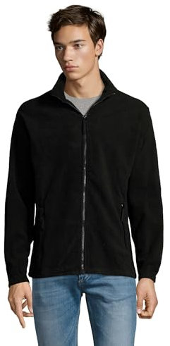 SOL'S Giacca in Pile North, Nero, XL Uomo