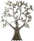 Wandrelief 'Baum', 76 cm, naturfarben