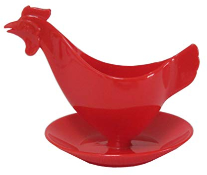 Coquetier « Poulet » rouge – Le coquetier culte – Sonja-PLASTIC – Fabriqué en Allemagne