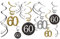 Adult Gold Celebration 60th Swirl Decorations