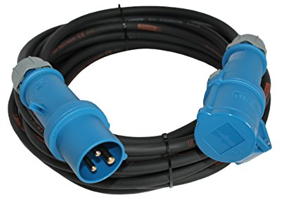 Camping Kabel 15 Meter CEE Verlängerungskabel 15m Außen TITANEX 3x1,5 Strom Wohnwagen Kabel Landstromanschluss Wohnmobil Caravan Adapter Verlängerung Stromkabel Verlaengerungskabel Outdoor