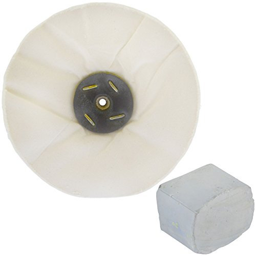 G Loose Unstitched Floppy Final Polishing Mop 8 x 2 4 Row With Compound 250g