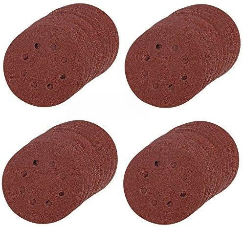 EETools® 40 Pieces 240G 125mm Fine Sanding Discs for Bosch PEX 220/300 Random Orbital Sander