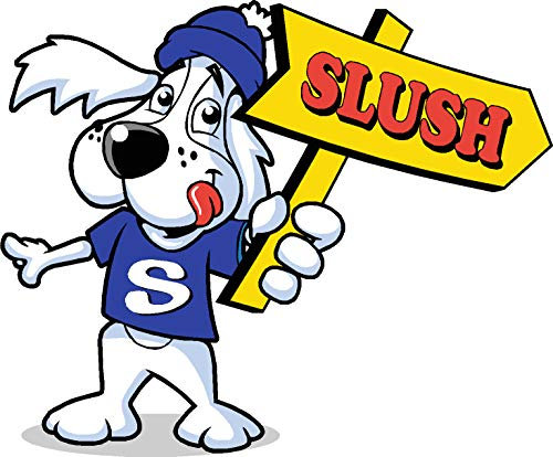Aufkleber Slush Dog Pfeil rechts, 25 cm bis 60 cm