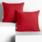 DecoKing 2 Kissenbezüge 80x80 cm Jersey 100% gekämmte Baumwolle Reißverschluss rot Amber