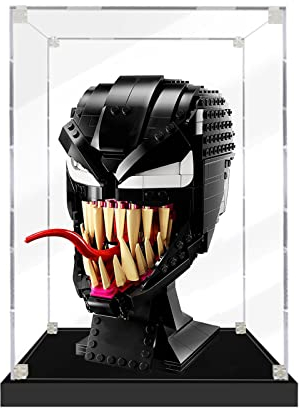 icuanuty Acrylmodell-Display-Box/Display-Vitrine für Sammler für Lego-Display-Box Staubschutzhülle mit Sockel zur freien Aufstellung von Spielzeug 20 x 20 x 25 cm-76187