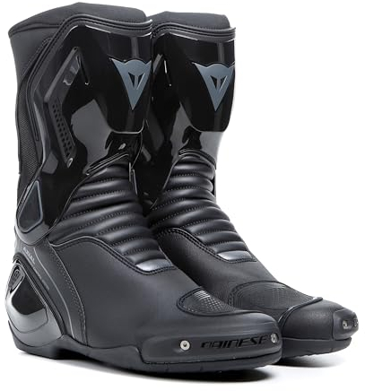 DAINESE - Nexus 2 Boots, Stivali Moto Sportivi, Sistema Anti-distorsione, Protezione della Caviglia, Slider Sostituibili, Stivali da Uomo, Nero, 47