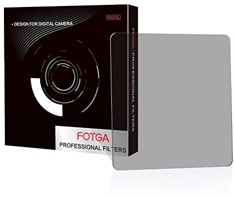 FOTGA 100x100mm Rechteckfilter ND2 Graufilter Square Neutral Dichte MC ND Filter, 1-Stop ND0.3 Quadratische ND2 Filter Optisches Glas für 4x4inch Matte Box Cokin Z Hitech LEE