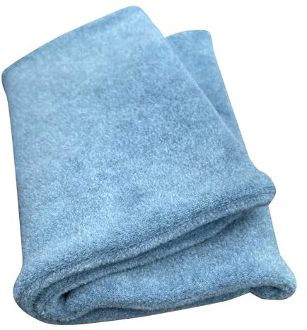 Wollhuhn Warmer Jungen/Mädchen UNSER WÄRMSTER Winter Loop/Schlauchschal/Schlupfschal Zwei Lagen Fleece Zum Wenden (Uni Rauchblau)