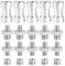 Akozon Spigot Camera, 20 Pz 1 4 Pollici 3 8 Maschio Femmina Convertitore Filettato Adattatore Viti Accessorio