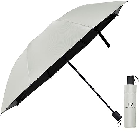 Vicloon Paraguas Plegable Antiviento, Sombrilla Lluvia Portátil, clásico a pruebaParaguas invertido de Plegado a Prueba de Viento, 8 Varillas Compacto Paraguas de Viaje para Hombres y Mujeres