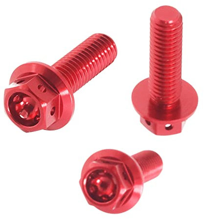 Autobahn88 Kit Di Montaggio Bullone Pompa Freno Moto, compatibile con Ducati Monster 600/620 / Dark All Years (Red) (Set of 4)