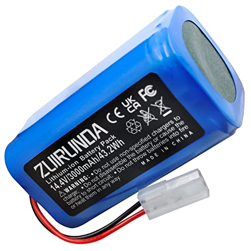 ZUIRUNDA Batería de ion de litio de 14,4V, 3000mAh, para Xiaomi G1 MI Robot, MI-G1 Home Cleaner Robot doméstico