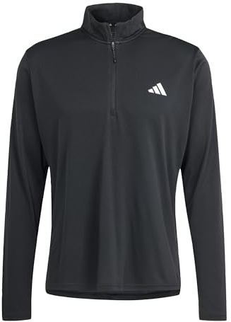 adidas Herren Train Essentials Training 1/4-Zip Long Sleeve Tee, Black, XXL
