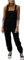 Ebifin Salopette da donna in pile, calde tute invernali, casual, con tasche., Nero , S