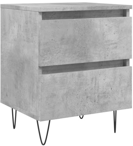 vidaXL Nachttisch Betongrau 40x35x50 cm Holzwerkstoff