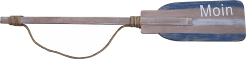 Generisch Deko Paddel Ruder Wandhänger - Moin - 90cm maritime Deko Wanddeko Holz
