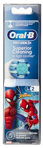 Oral B Pro Kids 3+ Spiderman RICAMBIO 2 PEZZI per SPAZZOLINO ELETTRICO