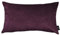 McAlister Textiles Matter Samt Knife Edge | Kissenbezug für Sofakissen in Aubergine Violett | 60 x 40cm | erhältlich in 25 Farben | griffester Samt | Kissenhülle für Samtkissen
