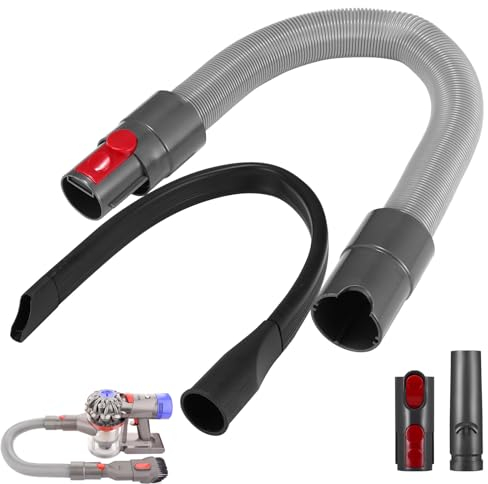 Stretch Extension Hose Accessory Attachment Replacement for Dyson V15 V11 V10 V8 V7 Cordless Vacuum Cleaners, with Replacement Hose Connector, Flexible Connection Nozzle, Adapter Accessories