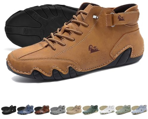 Stivali alti in pelle scamosciata fatti a mano - Scarpe Beck unisex for esterni Explorer Stivali Chukka leggeri impermeabili Scarpe da ginnastica casual traspiranti antiscivolo for passeggiate Escursi