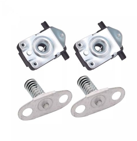 Merautop SJ 2x Motorhaubenschloss Oberteil + 2x Motorhaubenschloss Unterteil für Linke & Rechte Seite, Silber, Metall, Legierter Stahl, front_upper, front_lower, Auto